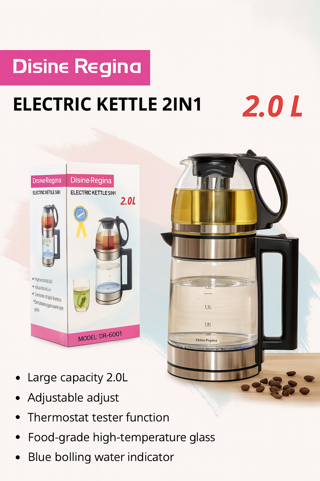 چای ساز روهمی دسینی مدل 6001